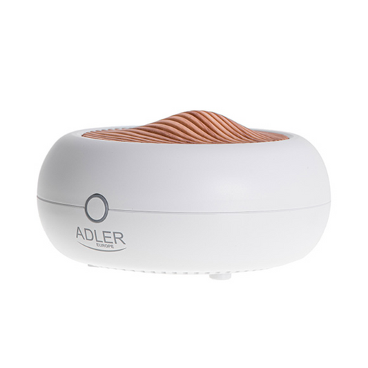Umidificator de aer Ultrasonic Adler AD7969, Lumina LED, USB, Rezervor 70 ml, 3 moduri de functionare, Alb (AD 7969)